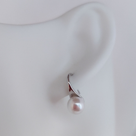Jewelry - Pretty Pearl Drop Earrings Sterling Silver Mix, Versatile, Special Event, Office